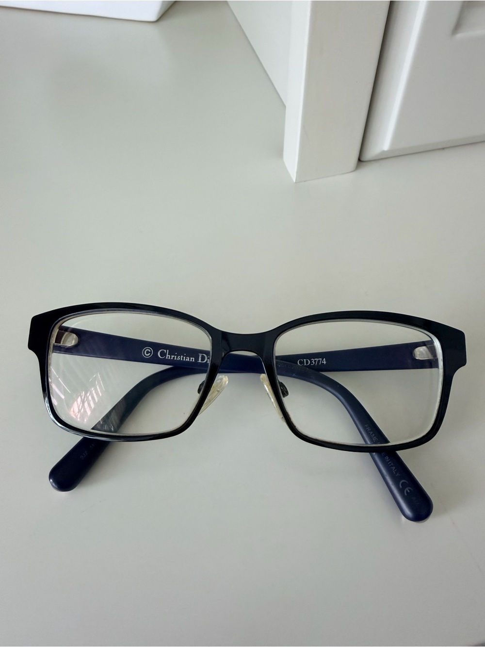 CHRISTIAN DIOR CD 3774 Eyeglasses Women’s Blue Black Made Italy
